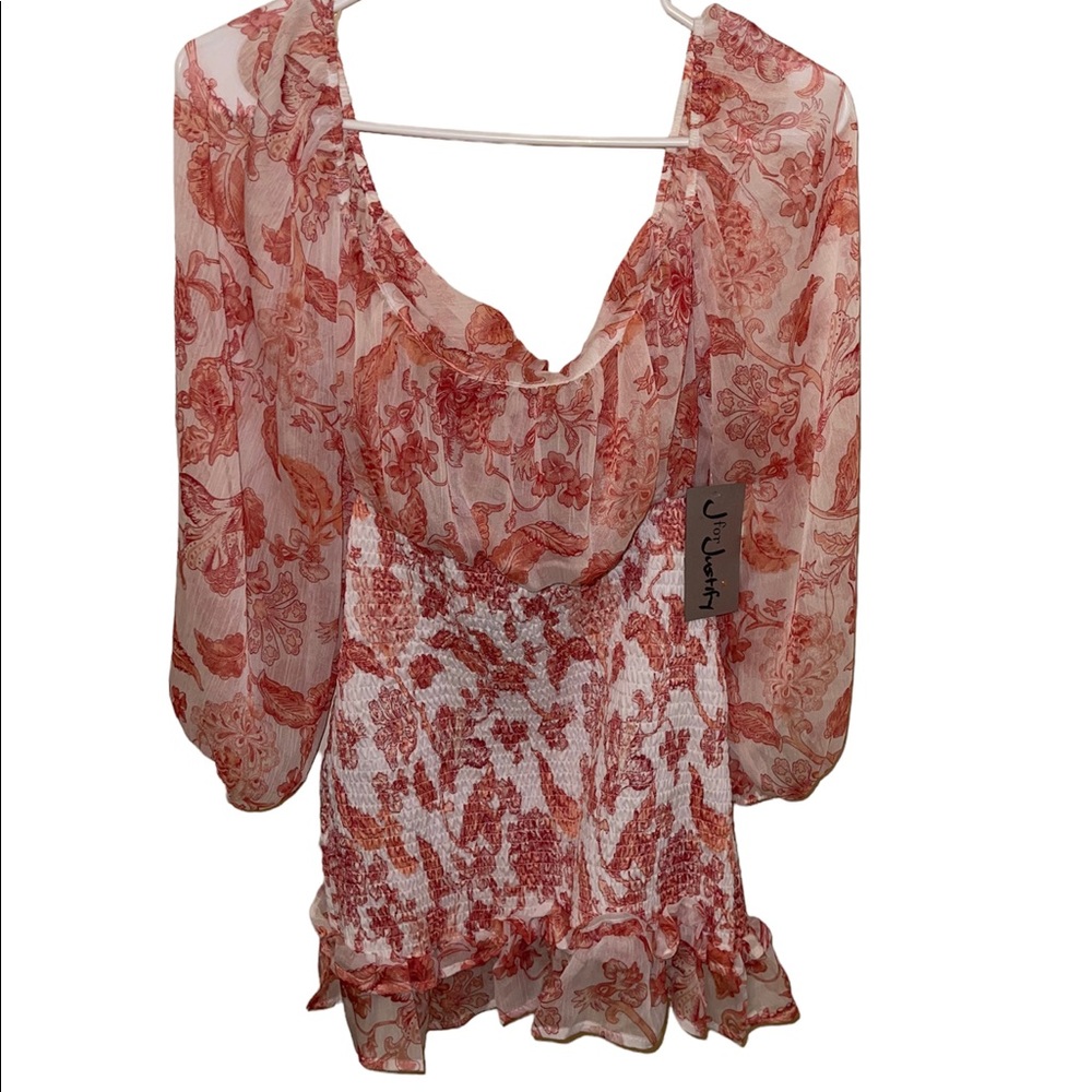 NWT- J FOR JUSTITY- FLORAL MINI DRESS